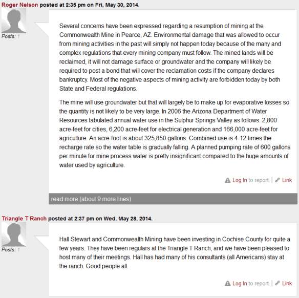 Commonwealth Mine Pearce Arizona