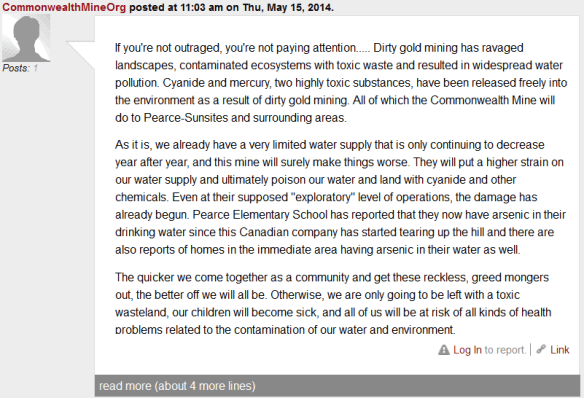 Commonwealth Mine Arizona