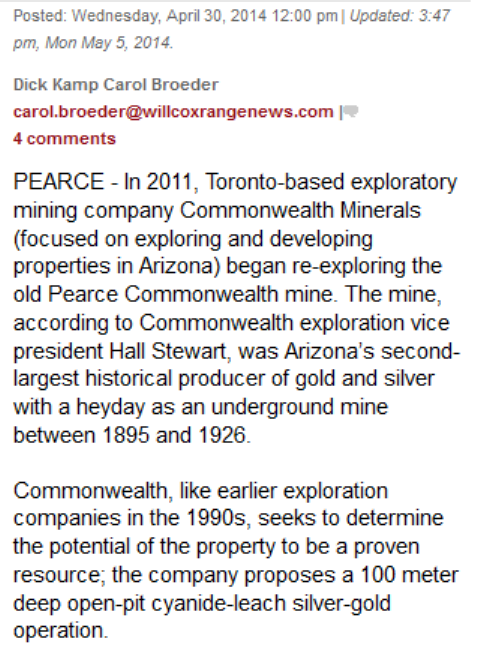 open pit cyanide mine